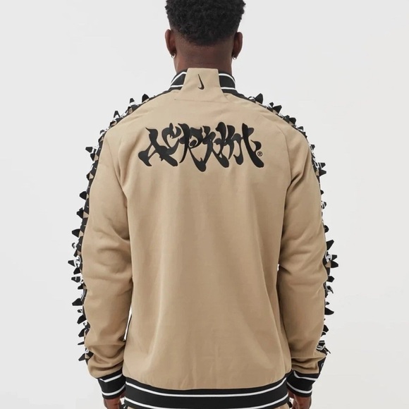 CU0469-247 Nike X Acronym Knit Khaki Brown Full Zip Size XL Track Jacket - Picture 2 of 6